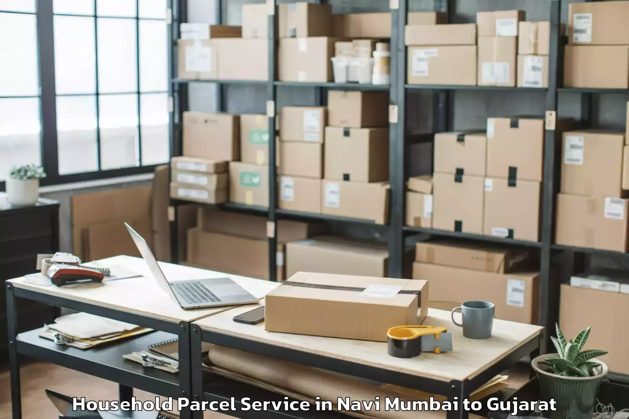 Navi Mumbai to Kapadvanj Household Parcel Booking